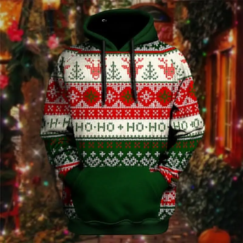 Winter Hoodies For Men’s Sweater 3d Christmas Tree Print Pullover Oversized Men Tops Male Christmas Style Loose Vintage Clothing Winter Hoodies For Men’s Sweater 3d Christmas Tree Print Pullover Oversized Men Tops Male Christmas Style Loose Vintage Clothing