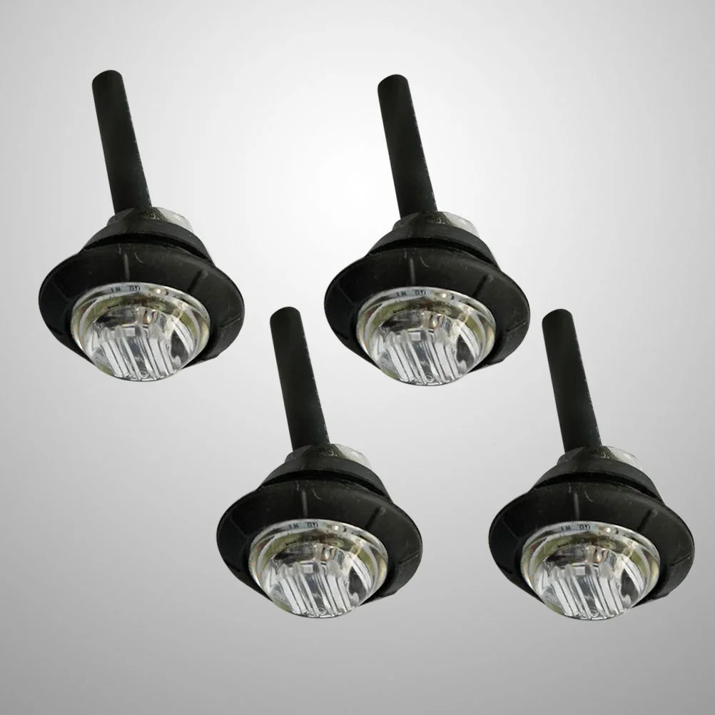 

20 шт. долговечные Практичные боковые габаритные огни 12 в 6000K с 3 светодиодами для грузовиков, фургонов, прицепов