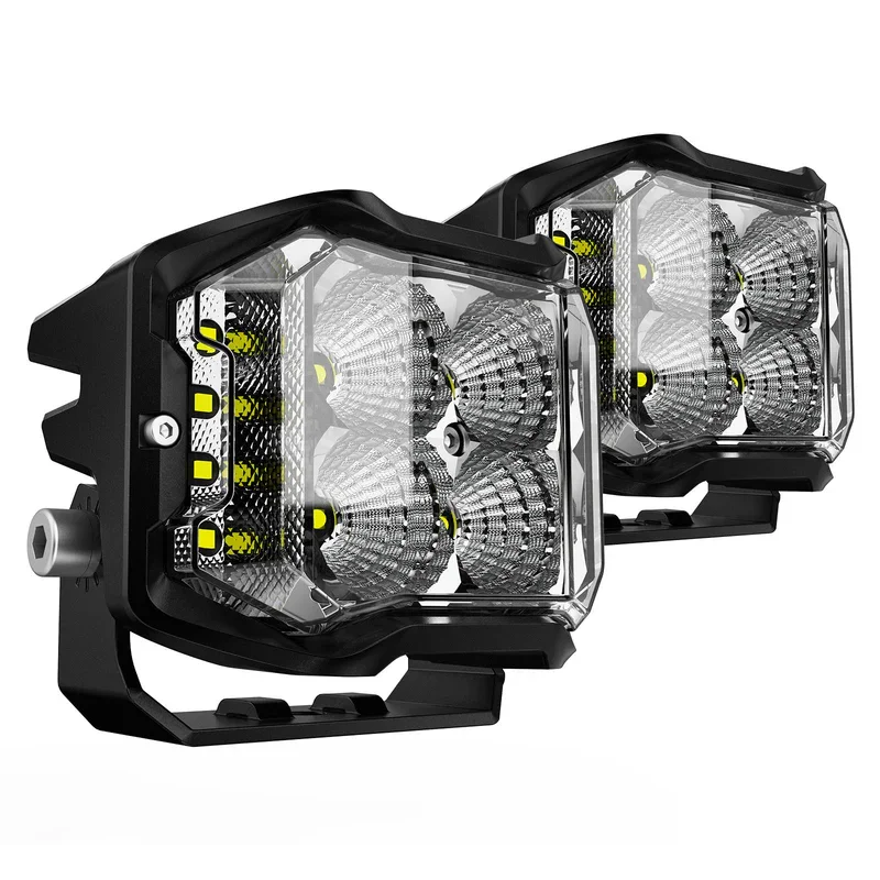 Фото Светодиодная вспомогательная фара ROCK SERIES LEO POO LIGHT 4 дюйма с боковыми огнями №3