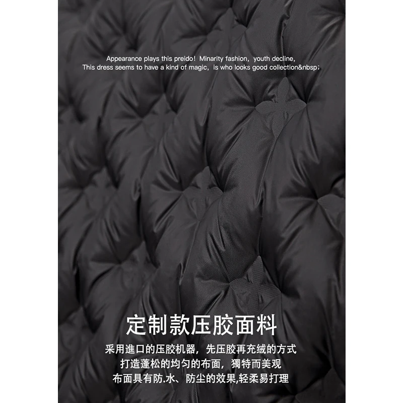 High Quality Thin Casacos De Inverno Feminino 2022 Abrigo Mujer 90% White Duck Down High Street  Winter Coats Women Wide-waisted