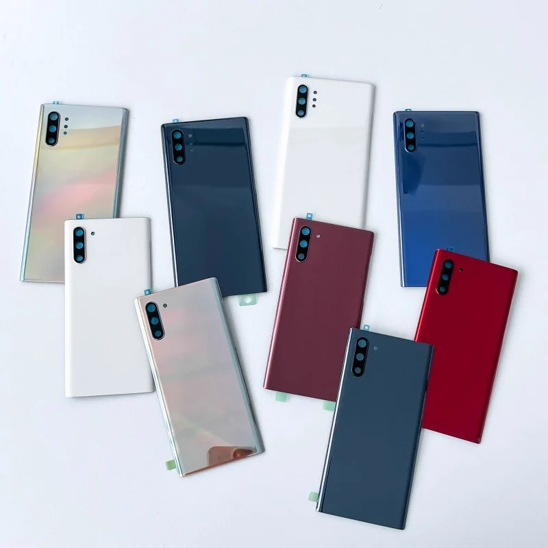 Задняя стеклянная крышка батарейного отсека для Samsung Galaxy Note 10 + 10Plus SM-N9700 N9760 задняя