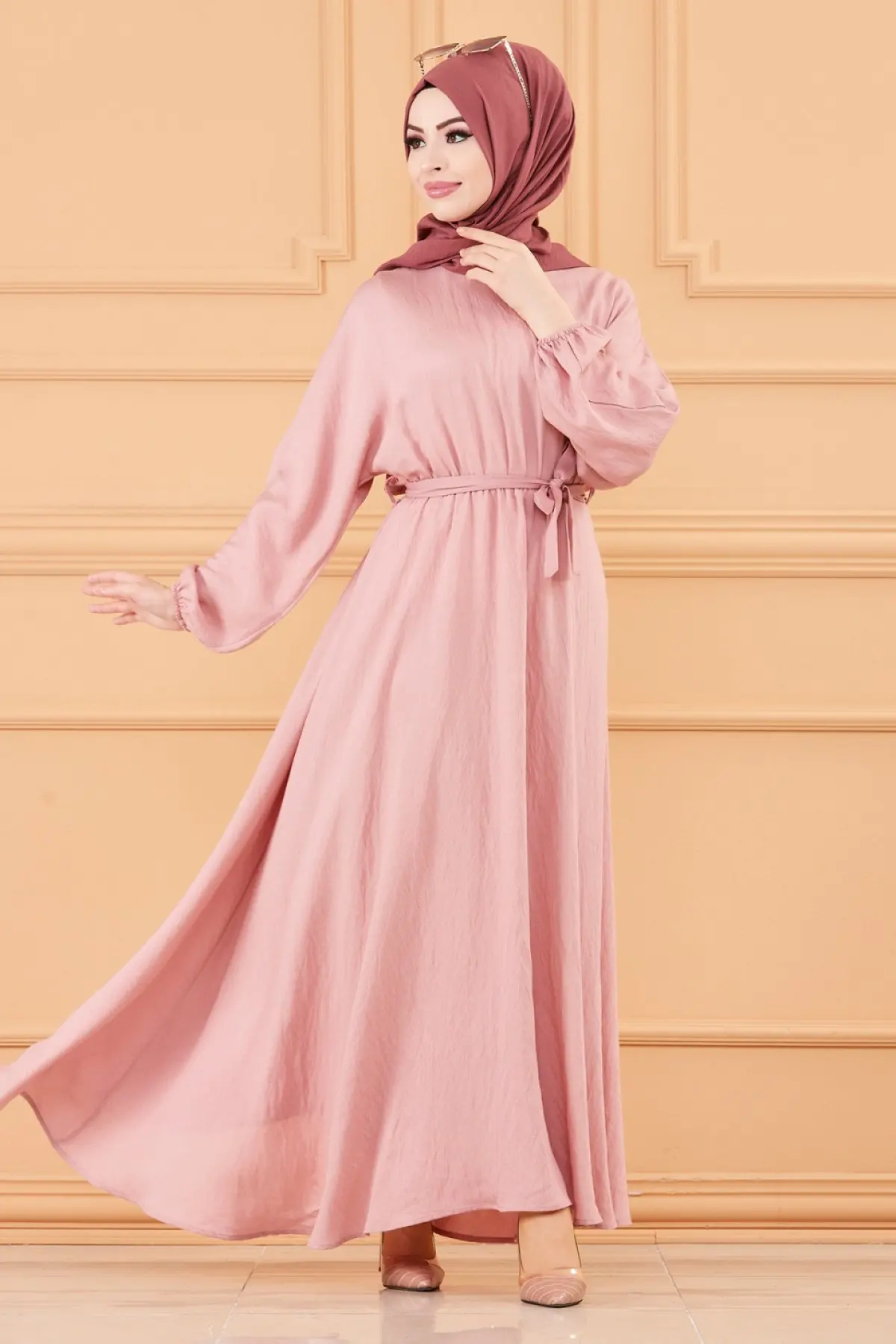 Платье женское длинное в мусульманском стиле, вечерний хиджаб, большие размеры