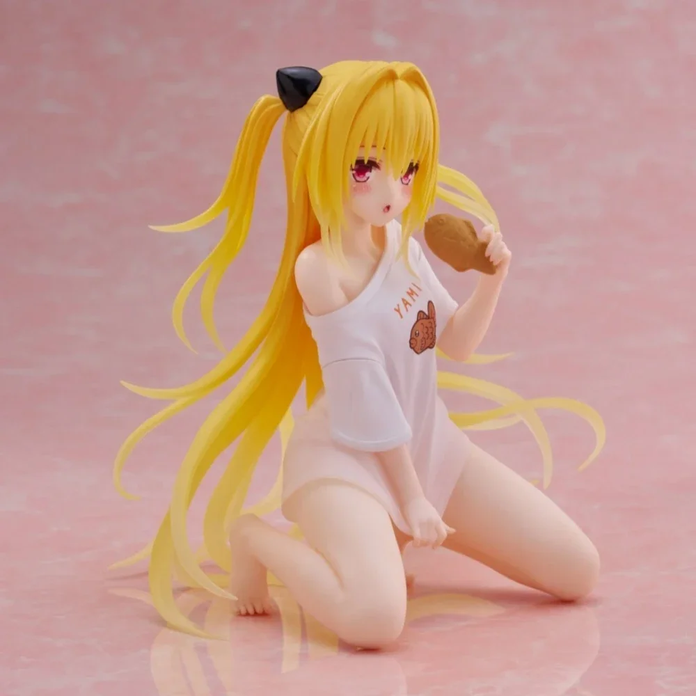 Фото В наличии: Оригинальная фигурка Taito To Love-Ru Darkness Golden Darkness Konjiki No Yami (версия для дома), 13 см, настольная, милая модель №3