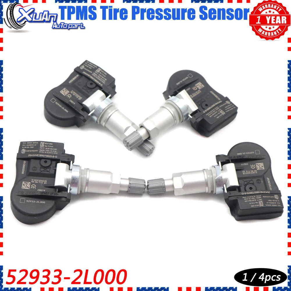 Автомобильная система мониторинга давления в шинах XUAN TPMS 52933-2L000 для Kia Ceed [ED] Hyundai I10 [PA] I30 [FD] 433 МГц 529332L000