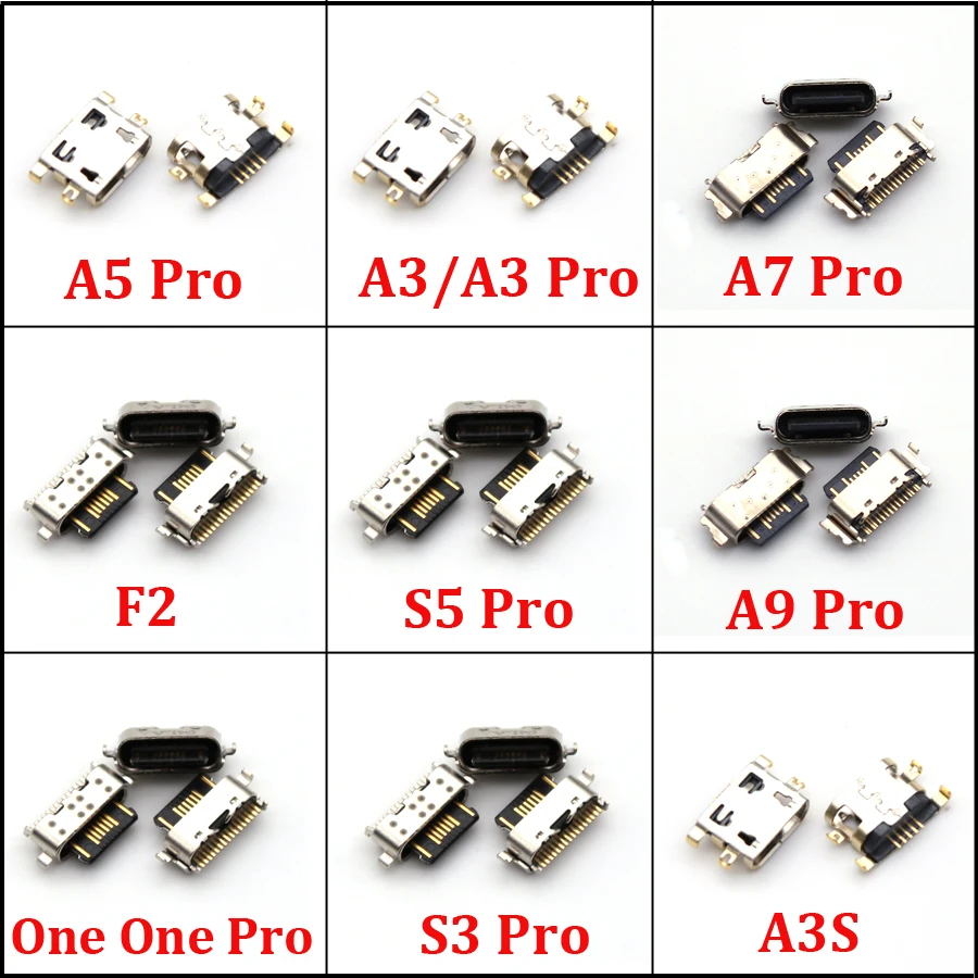 

2PCS/Lot For UMI Umidigi A3 A5 A7 A9 Pro S3 S5 Pro A3S F2 Charging Port Replacement Micro USB Socket Plug Connector Repair Parts