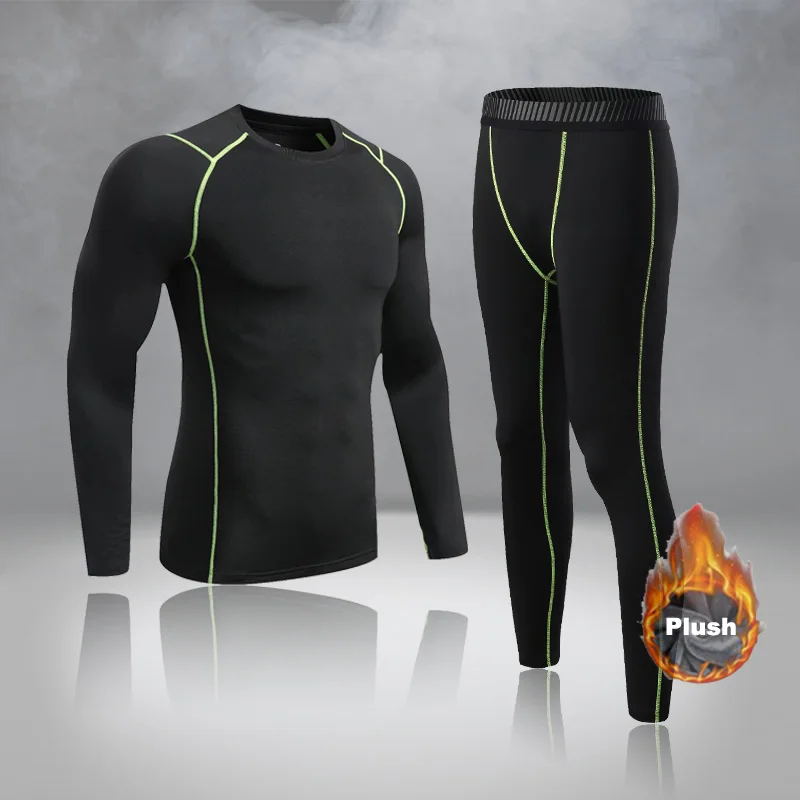 

Long Underwear Men's Clothing Winter First Layer Kids Thermal Underwear Training Suits Set Workout Warm Sweat Suit Sports Boys