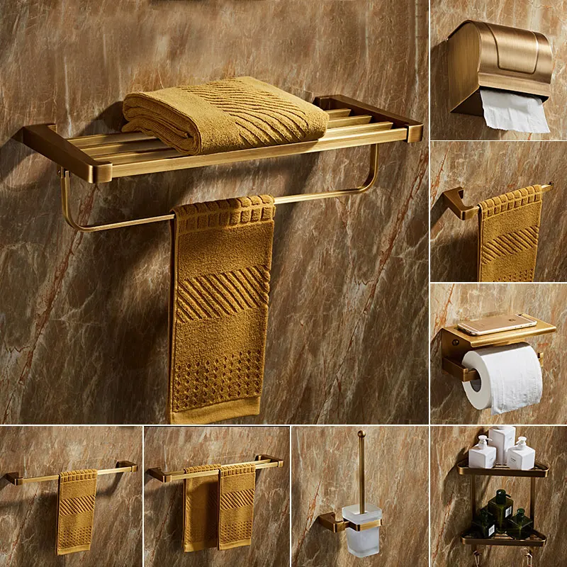 

Towel rack, vintage bath towel rack, bathroom storage rack set, minimalist