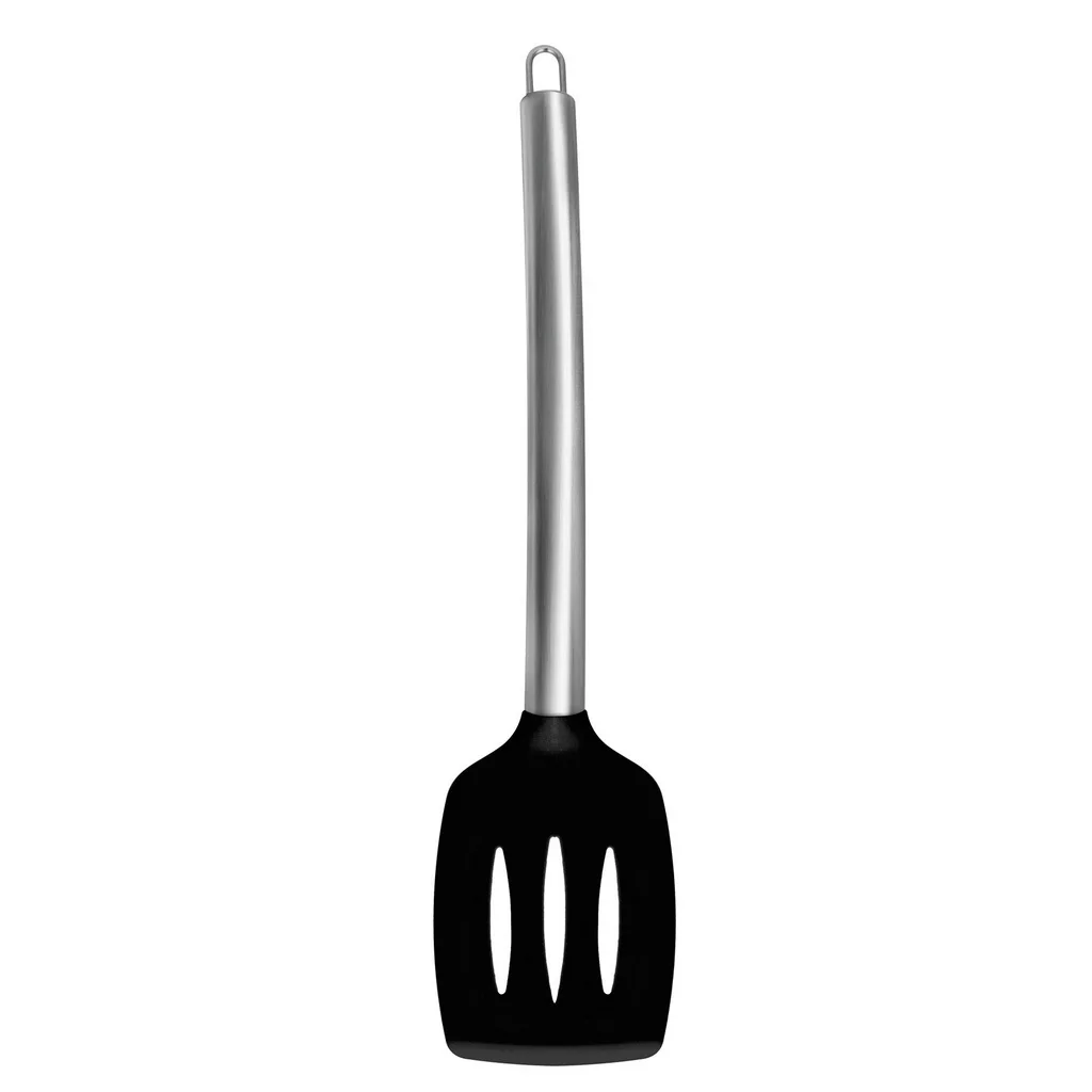 

Black Silicone Spatula with Metal Cable.