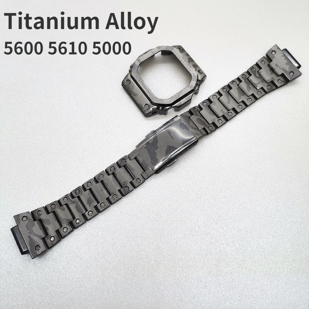 

Ремешок Камуфляжный из титанового сплава для DW5600 GW5000, 5 цветов