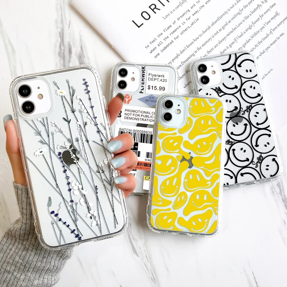 

Silicone Cases For iPhone 11 Case iPhone 13 12 Pro Max XR X 7 8 6 6S Plus XS Max SE 2020 12 13 Mini Soft TPU Clear Airbag Covers