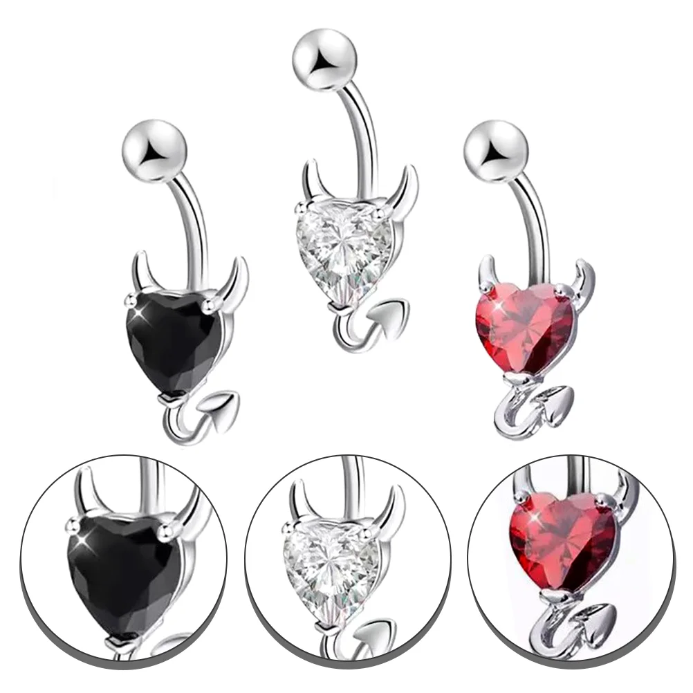 

Belly Button Ring Jewelry Hoop Navelpiercingsrhinestone Bars Sea Animal Dangle Body Butto