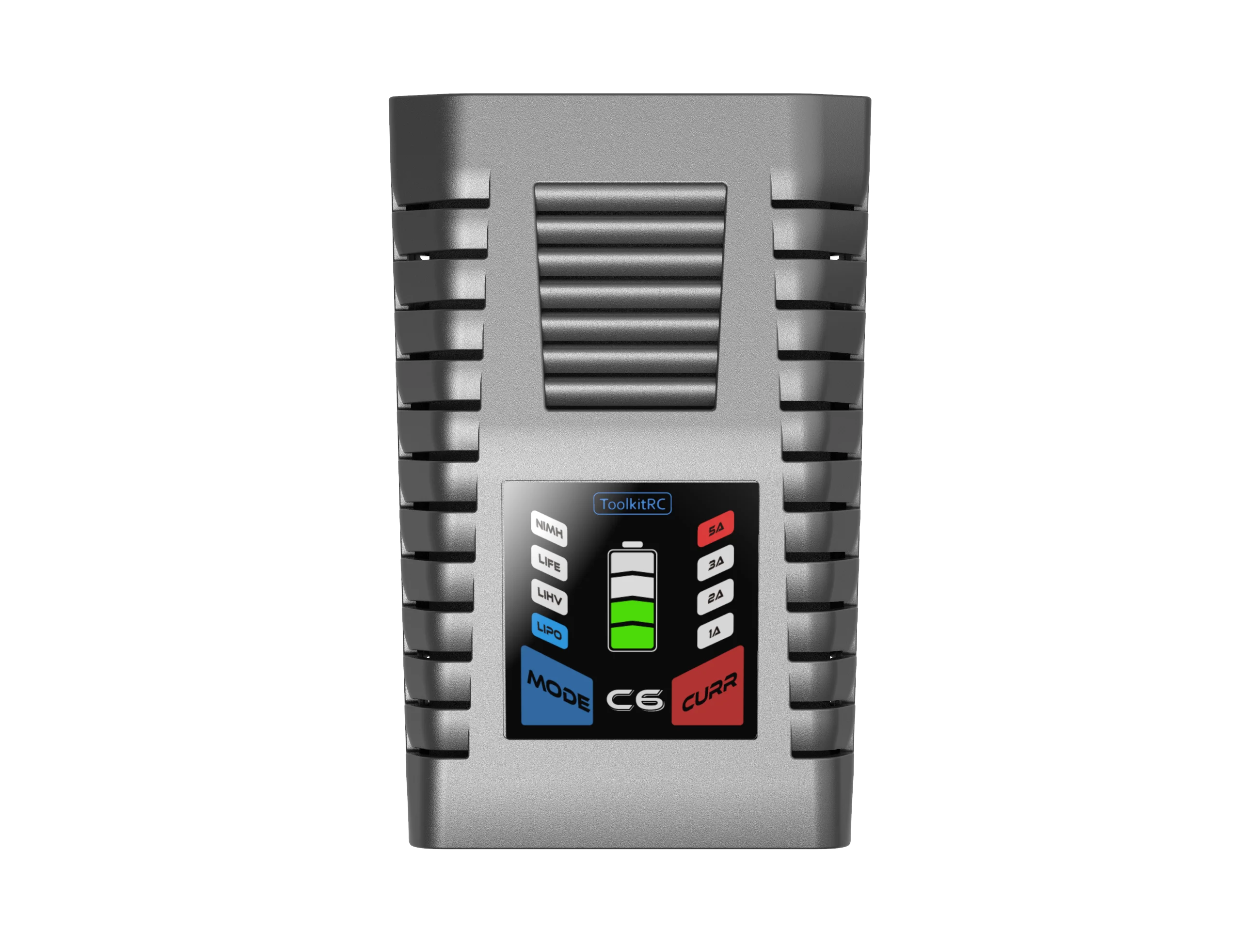 

ToolkitRC C6 AC 50W MAX 5A Battery type: LIPO LiHV LiFe 1-6S, NiMH NiCD 5-12S