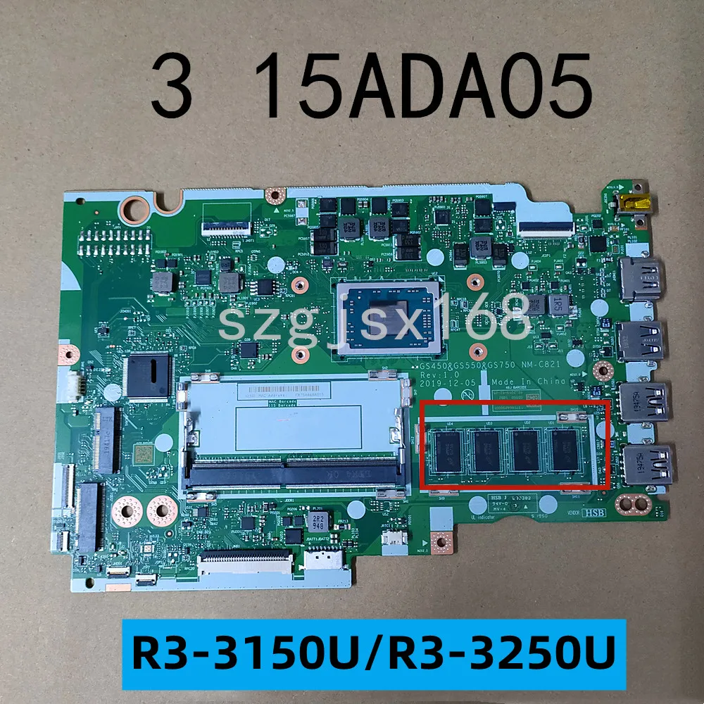 

Материнская плата для ноутбука Lenovo IdeaPad 3 15ADA05, материнская плата для ноутбука с/детской оперативной памятью 4BG 100%, протестированная работа