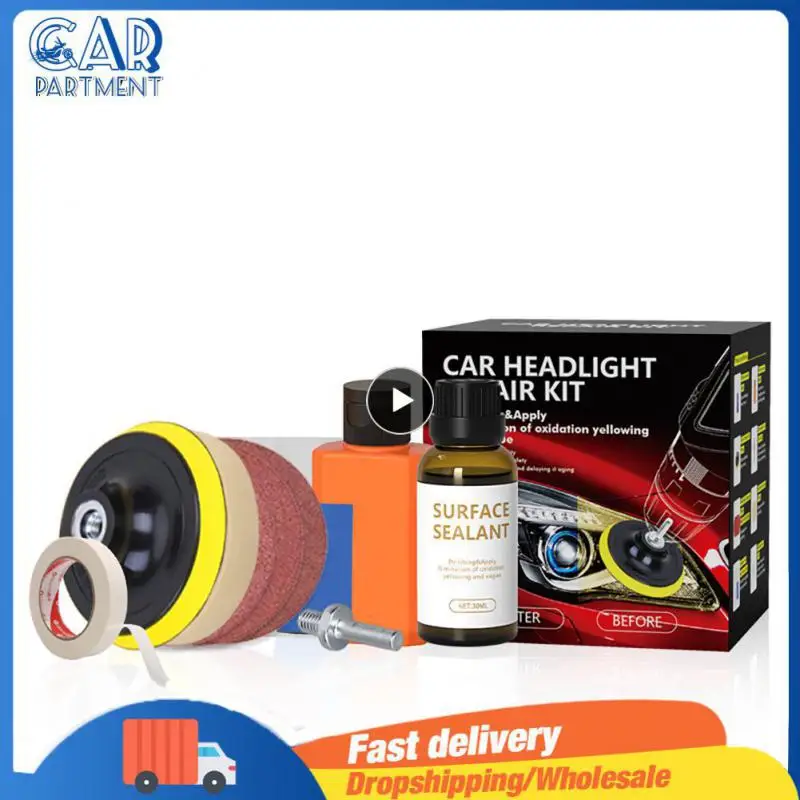 

Портативная жидкость для ремонта автомобильных фар, 30 мл, 1 комплект