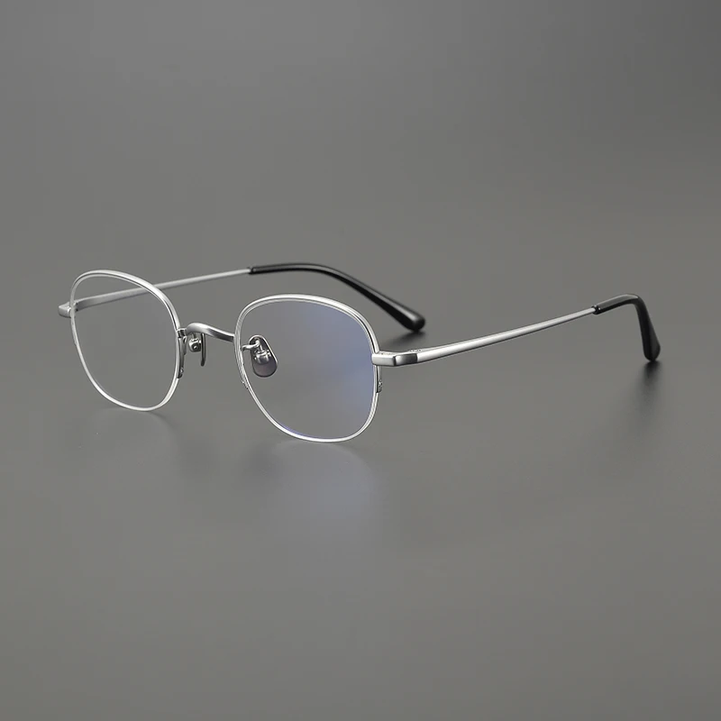 Оправа для очков Ультралегкая титановая винтажные Полуободковые Квадратные