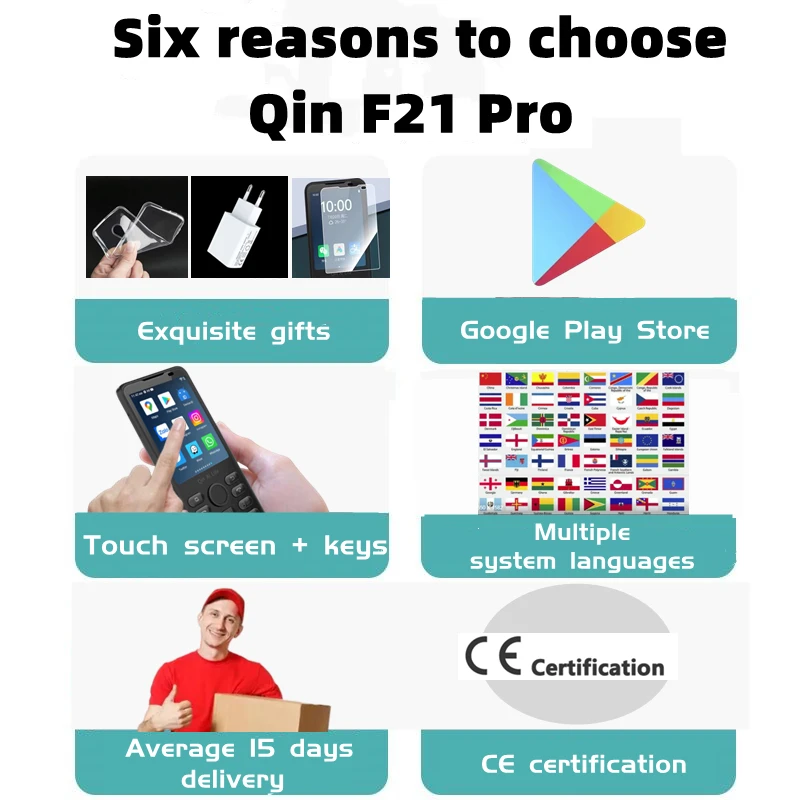 F21 Pro Google Global Version 4G 2.8in Touch Screen + Buttons 3+32 4+64 Smart Mobile Phone Free Shipping