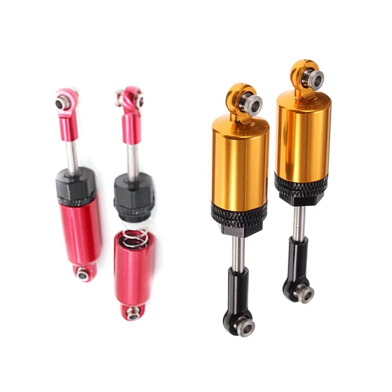 

4 шт. для Wltoys обновленные Металлические Амортизаторы Φ A949 A959 1/18 Запчасти для радиоуправляемых автомобилей-2 шт. красный и 2 шт. желтый