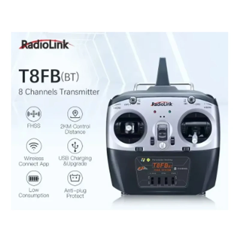 Radiolink T8FB BT 8-канальный радиоконтроллер 2 4G с приемником R8EF дистанционный