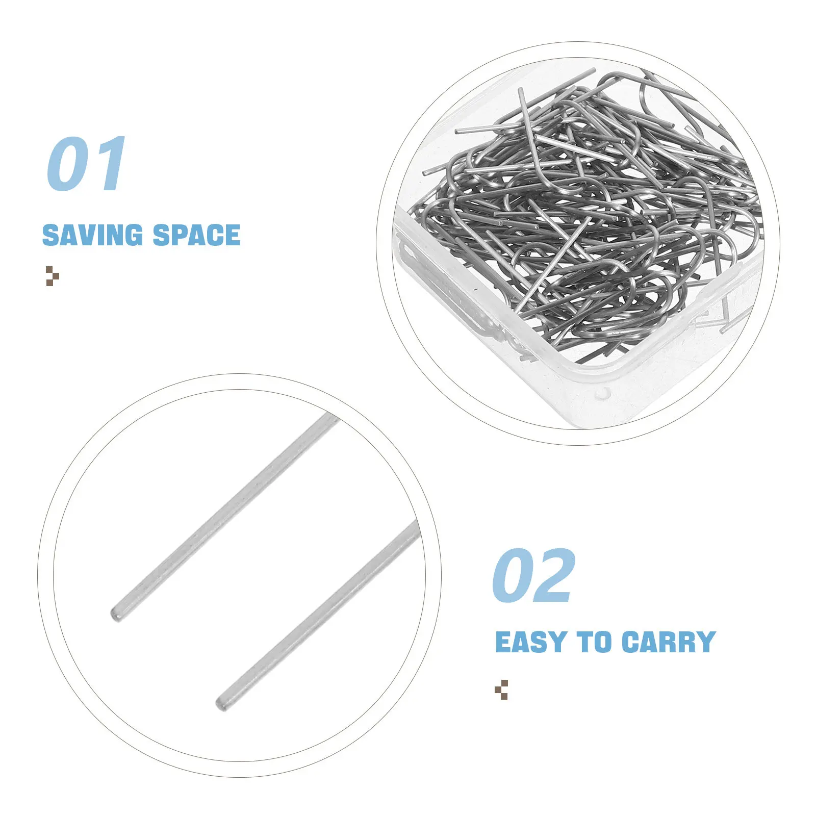 Фото 60 шт. U-образных соединительных колец из нихромовой проволоки, термостойких, для работы в печи, для фьюзинга стекла, изготовления керамических украшений, рукоделия, подвесных аксессуаров №4