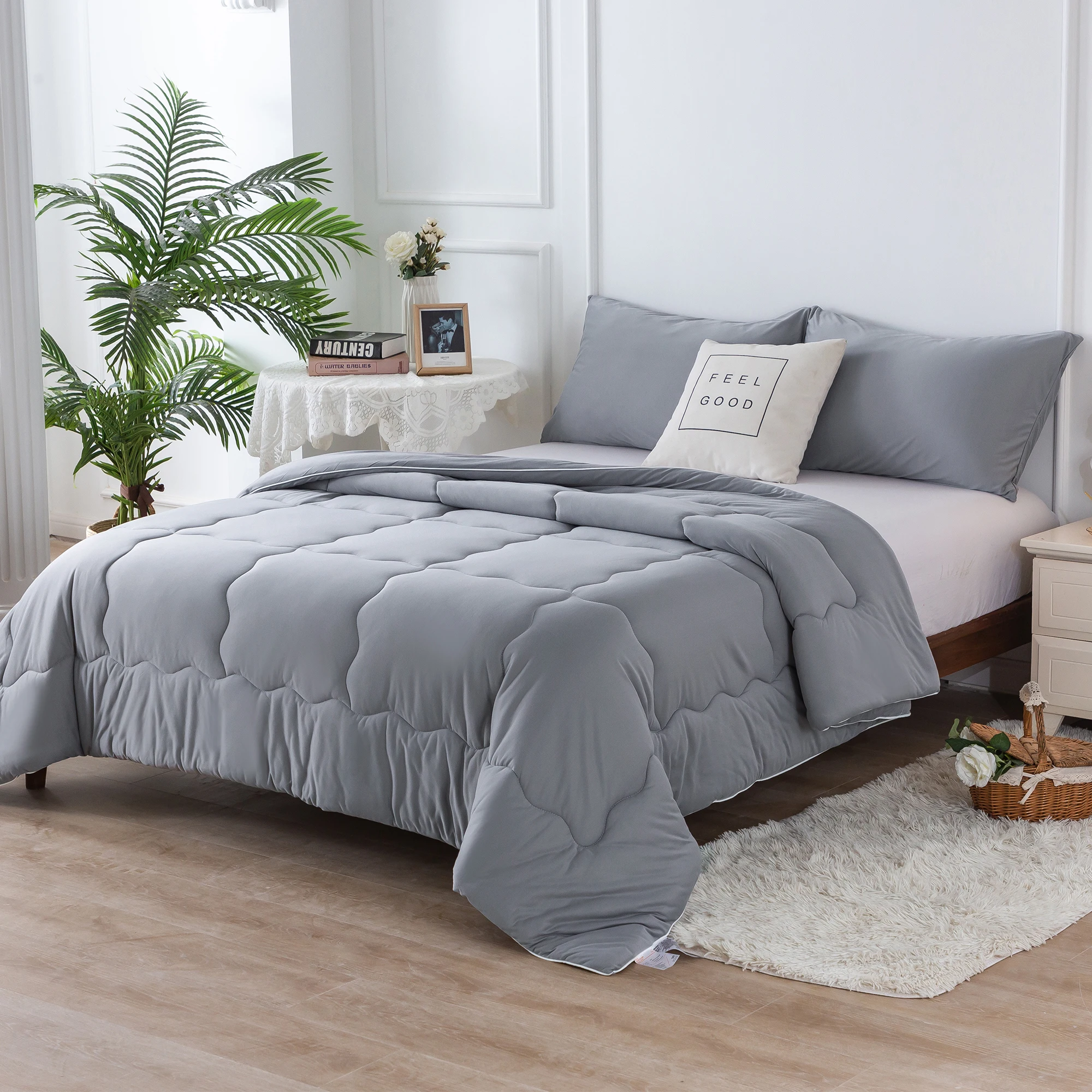 Трикотажная хлопковая двухместная кровать California King Bed Ультрамягкая цвет