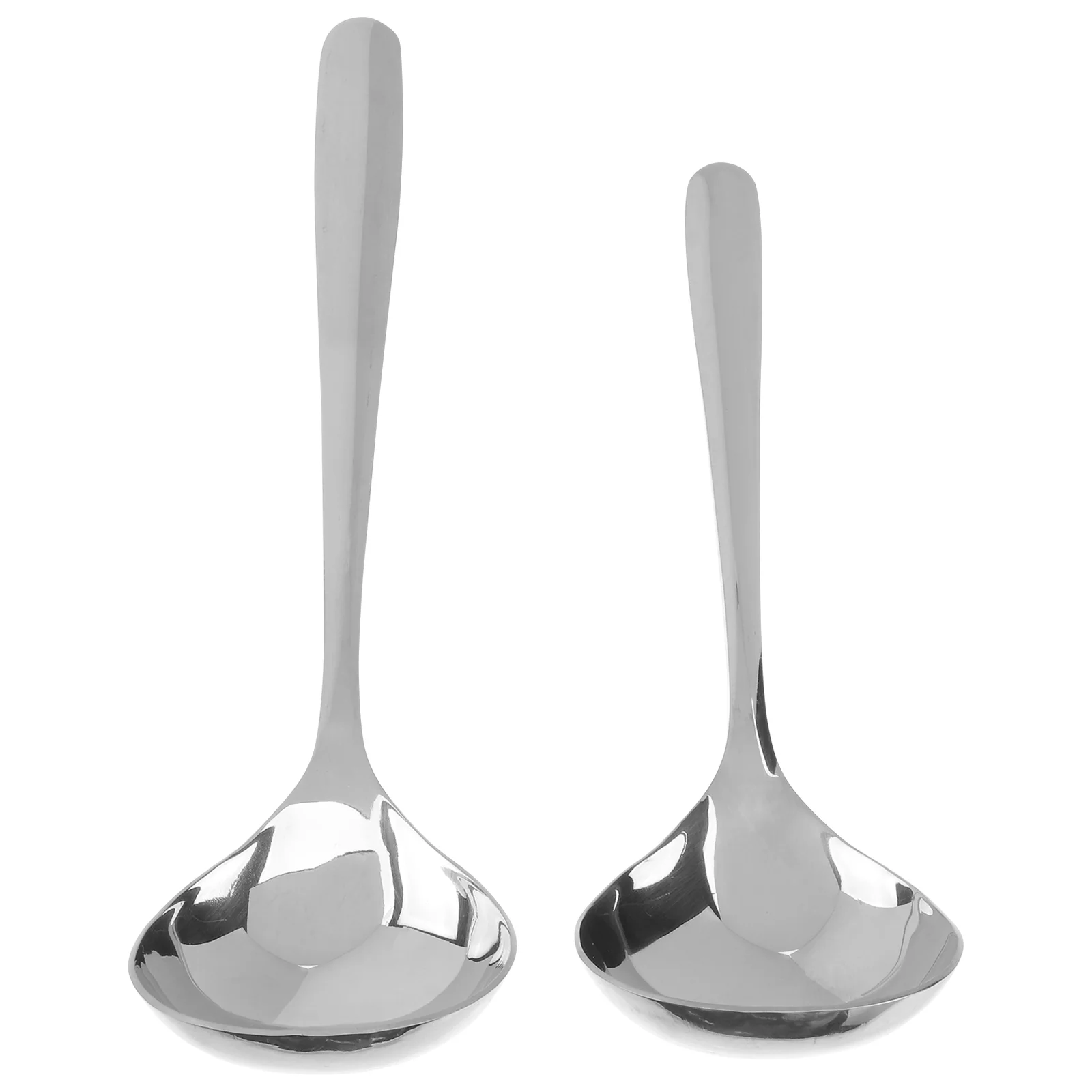 

2 Pcs Cooking Spoon Cookware Sets Stainless Steel Kitchenware Cooking Utensils Coffee Spoon Ladle Spoon Mixing Spoon