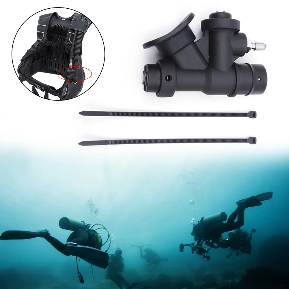 

1pcs Scuba Diving Oral Power Inflator Nylon 45 Degree Oral Power Inflator For Scuba Diving Accessories