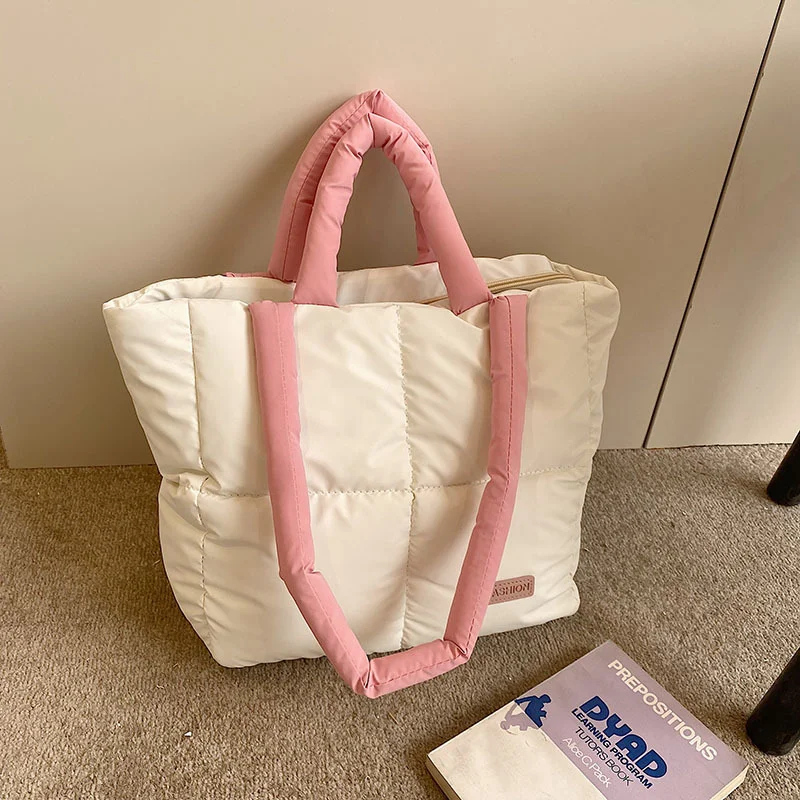 

Nylon Shoulder Crossbody Casual Tote Bags for Women Solid Women's Designer Large Capacity Zipper Handbag Trend Female Armpit Bag