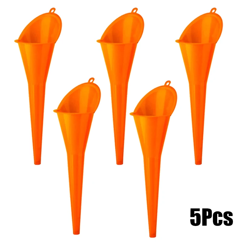 5 шт. Автомобильная длинная Воронка для бензинового масла топлива инструмент