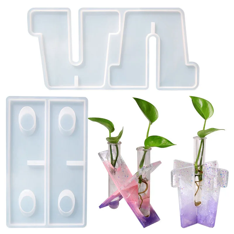

DIY Hydroponic Device Silicone Mold Test Tube Flower Breeding Vase Molds Flower Pot Gypsum Concrete Mould Epoxy Epoxy Resin Mold