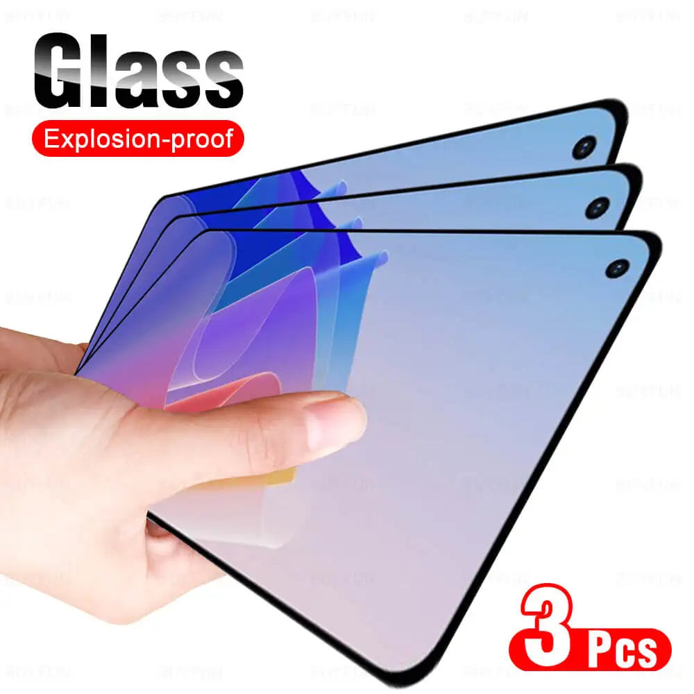 

3 шт. полное покрытие для Oppo Reno7 Z стеклянная защита экрана на Opp Reno 7Z 7 SE 7 Pro Reno7z 5G Global CPH2343 Защитная стеклянная пленка