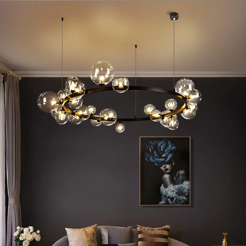 Светодиодная Люстра для гостиной столовой спальни кухни Потолочная Подвесная