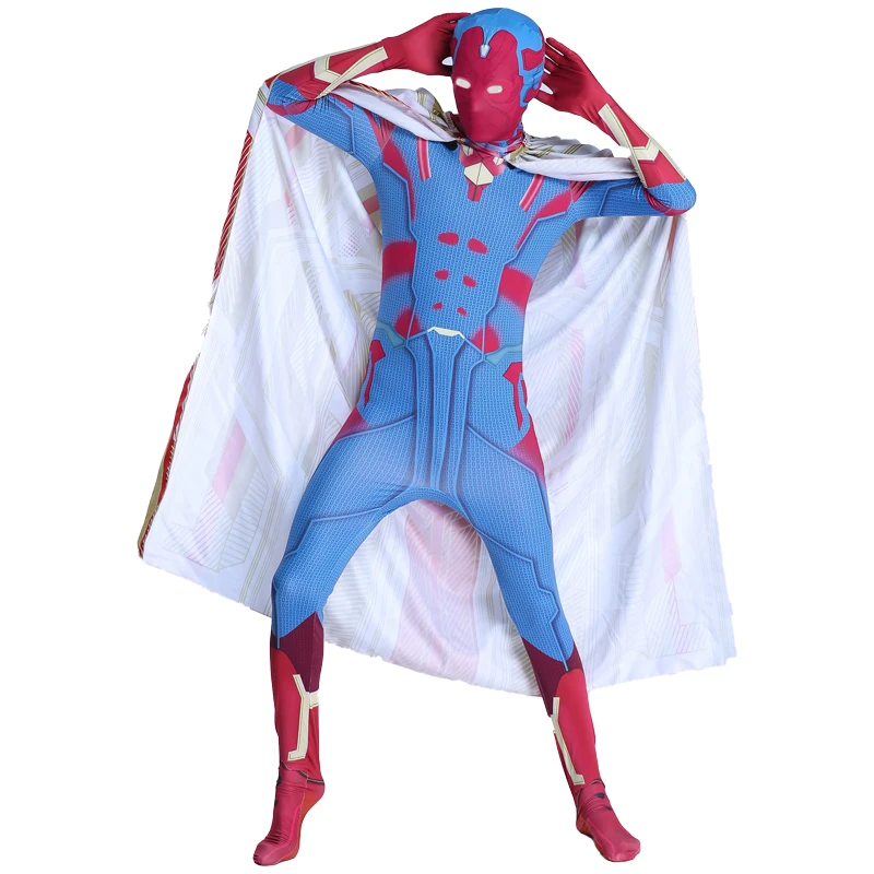 

WandaVision Cosplay Costume Plus Cape Cloak Outfit Carnival Carnival Halloween Party Costume