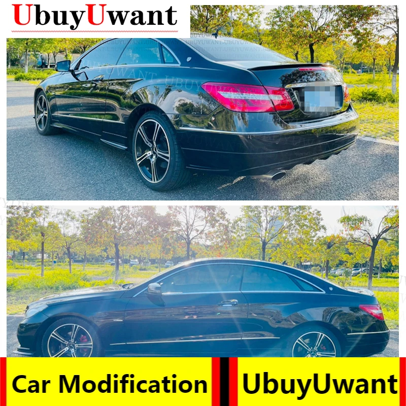 

Для Mercedes-Benz W207 C207 E 2-дверного купе E250 E350 CDI E500 E550 2008-2016 задний спойлер на крышу багажника из углеродного волокна