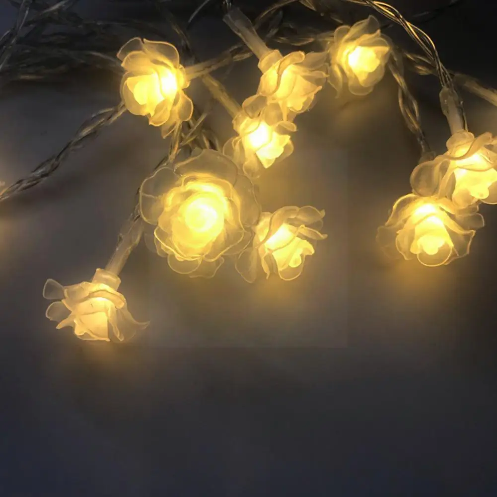 

Warm White/Cool White/Color Tricolor LED Rose Light String Party Lights String Wedding Light Festival B4G8