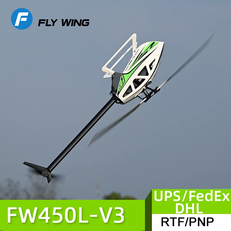 

FLYWING FW450 RC 6CH 3D FW450L V3 Smart GPS FBL Gyro Helicopter RTF H1 Flight Controller Brushless Motor Drone Quadcopter