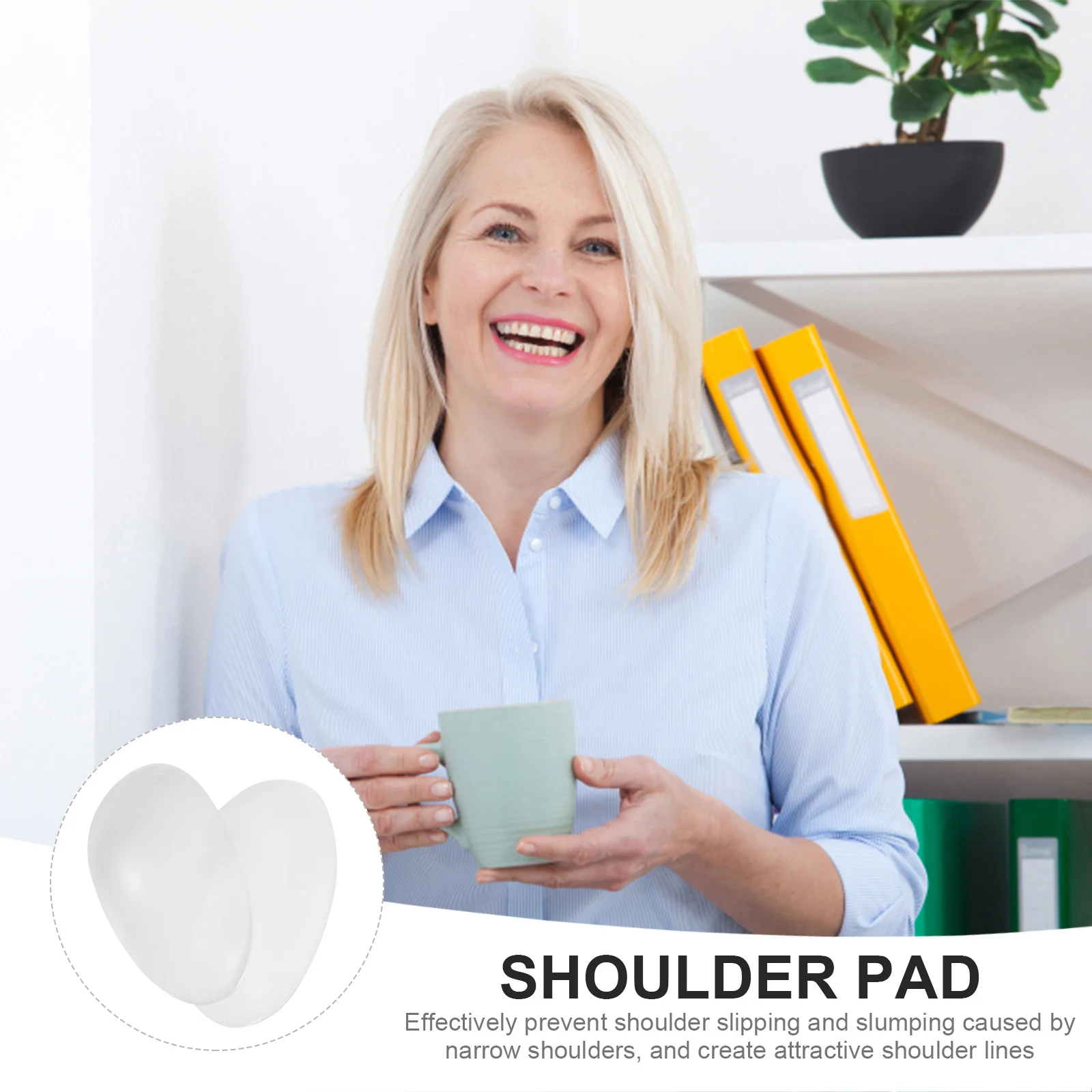 

2 Pairs Sports Bras Shoulder Pads Silicone Adhesive Push- Pads Anti- Shoulder Cushions Shoulder Protectors Accessories (