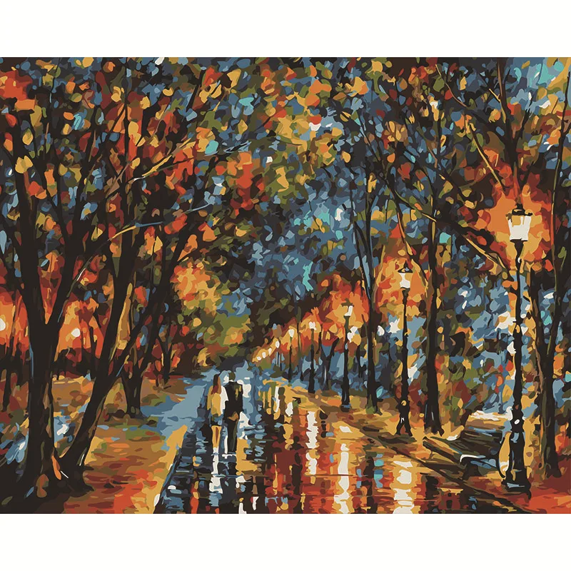 

20436 Ann-Tulip diy digital oil painting oil painting acrylic flower painting explosion hand-filled landscape painting