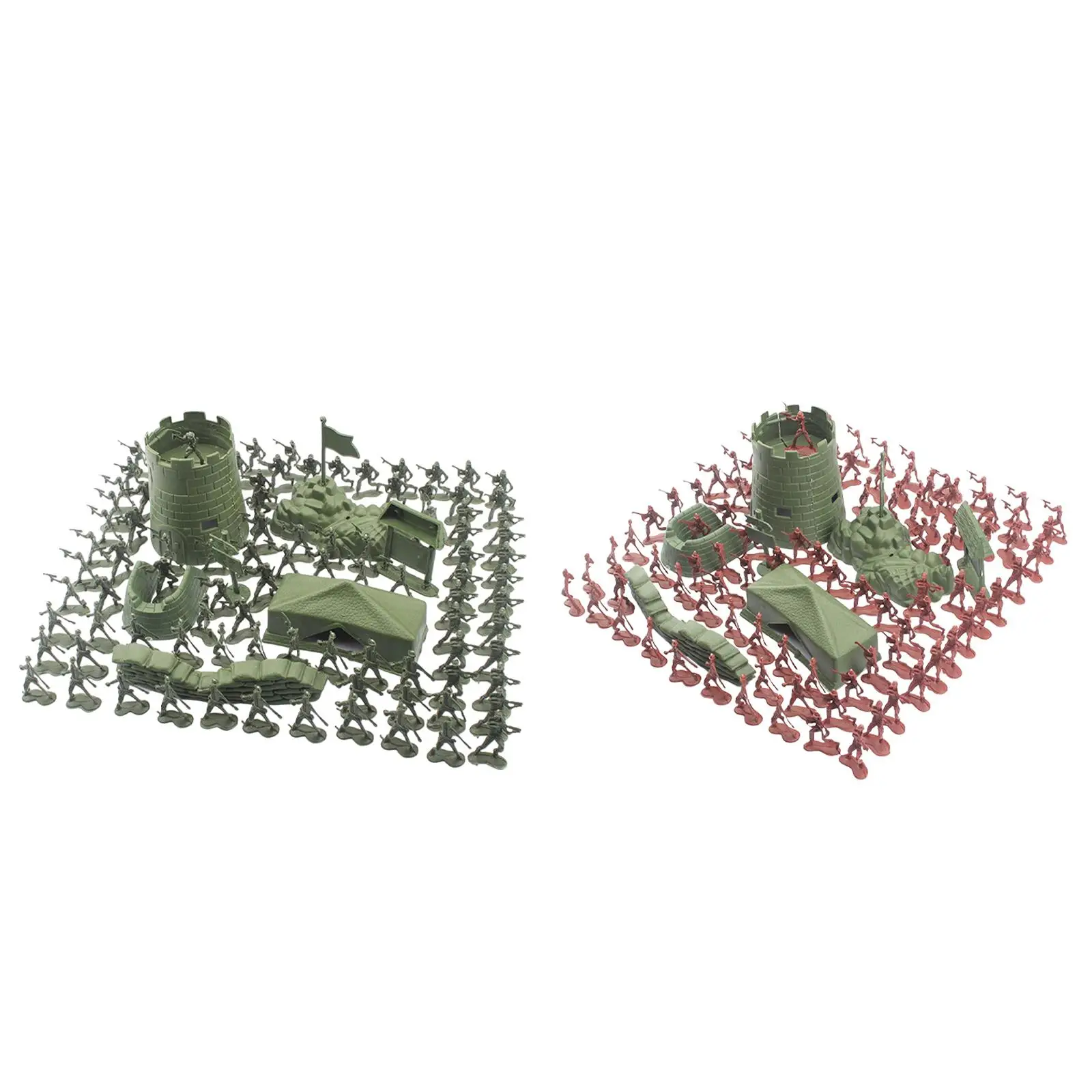 

100 штук Миниатюрные модели солдат фигурки игры игровой набор для мальчиков подростков