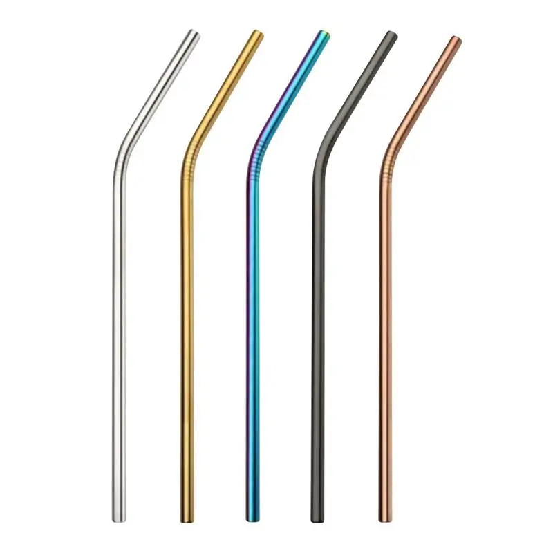 Collapsible Reusable Stainless Steel Colored Frozen Bubble Tea