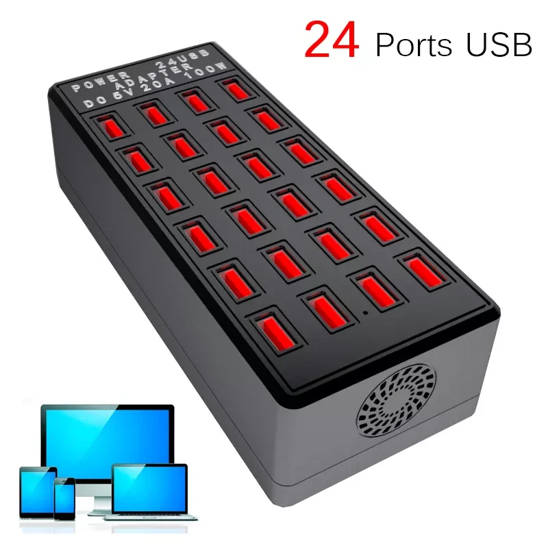 

Зарядное устройство Vogek с 24 USB-портами, 100 Вт
