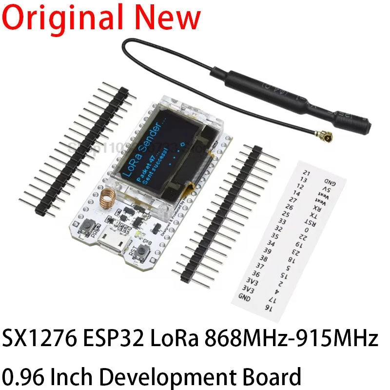 SX1276 ESP32 LoRa 868 МГц-915 МГц 0 96-дюймовый синий OLED-дисплей Bluetooth WIFI Kit 32 Макетная плата