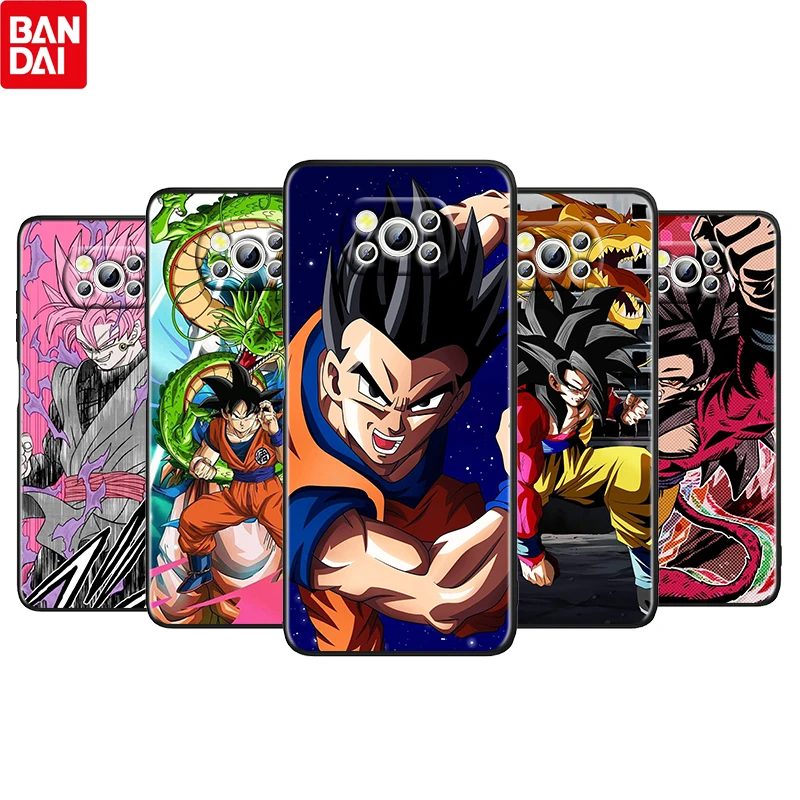 

Dragon Ball Cute Son Goku For Xiaomi Poco M4 X3 F3 GT NFC M3 C3 M2 F2 F1 X2 Pro Mi Mix3 TPU Soft Silicone Black Phone Case Cover