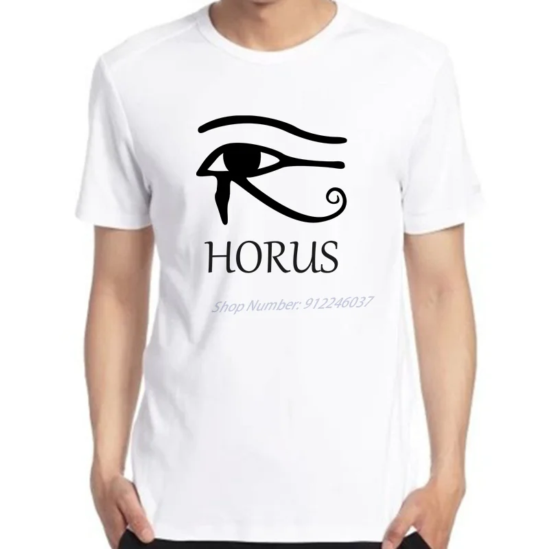 

Забавная графическая футболка Horus s с символом Египта, историей, мифологией, существами, Богом, футболка большого размера, футболки с коротки...