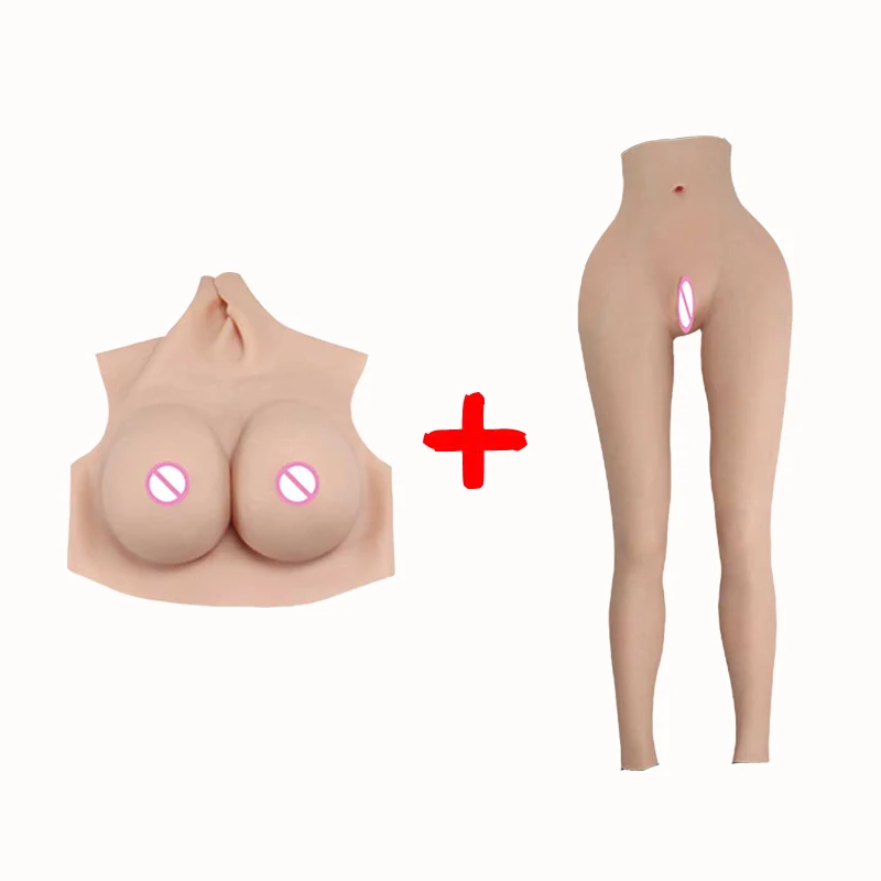 

Женское Силиконовое боди, имитация груди, реалистичный комплект брюк для влагалища, боди для мужчин и женщин, костюм для увеличения ягодиц, ...