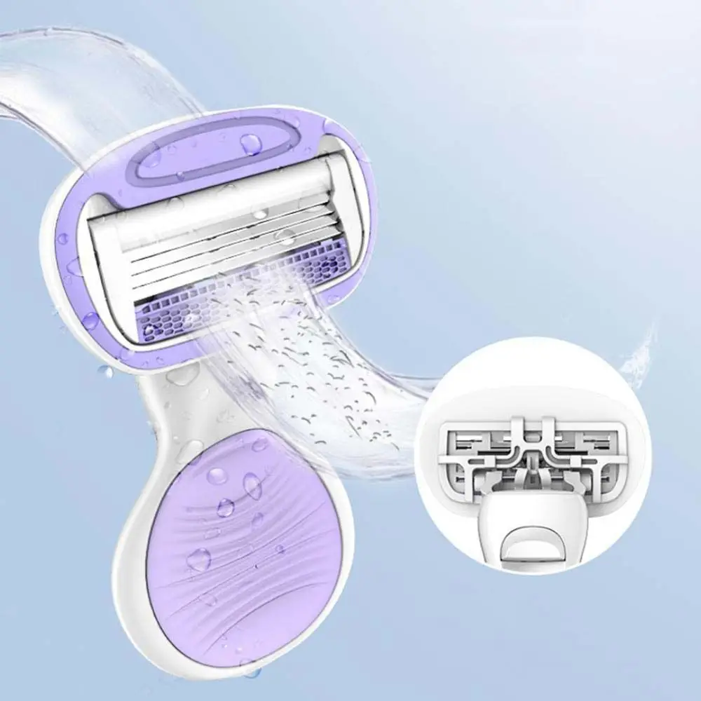 

Портативная Бритва для лица, ручная бритва, женский эпилятор для путешествий, бритва для подмышек, бритва для всего тела, триммер для ног и в...