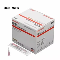 1050100pcs korea 31g 4mm disposable painless medical micro plastic injection cosmetic sterile meso needle for skin prick