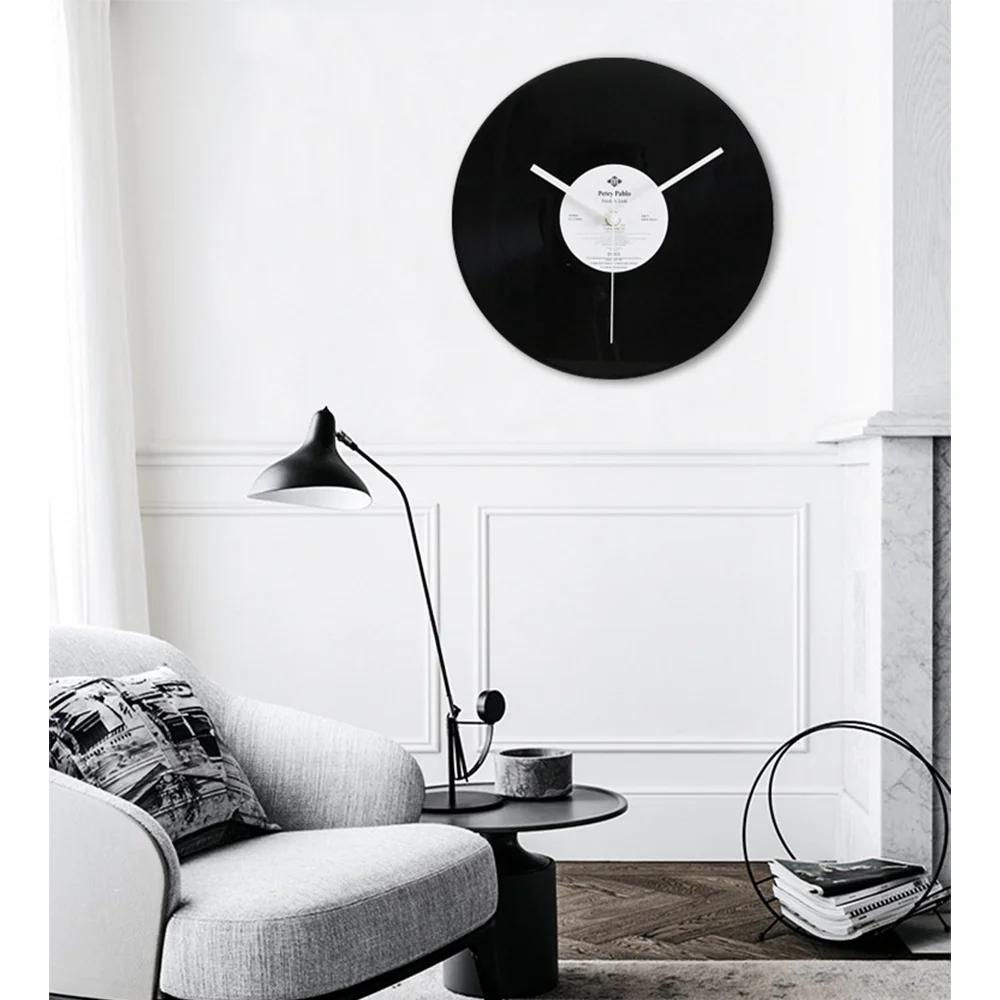 

Living Room Vinyl Record Retro Silent Quartz Creative Wall Clock Bedroom Decoration Restaurant Bar Decorative Clock