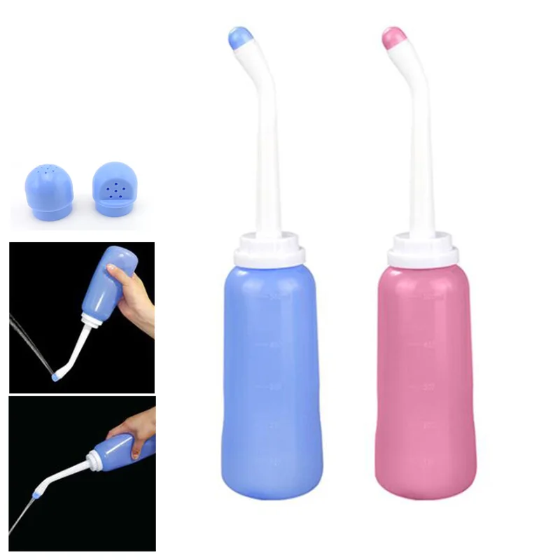 

2 way 500ml Portable Travel Hand Held Bidet Sprayer Bottle Nozzle Toilet Personal Cleaner Seat Hygiene Spray Washing t1