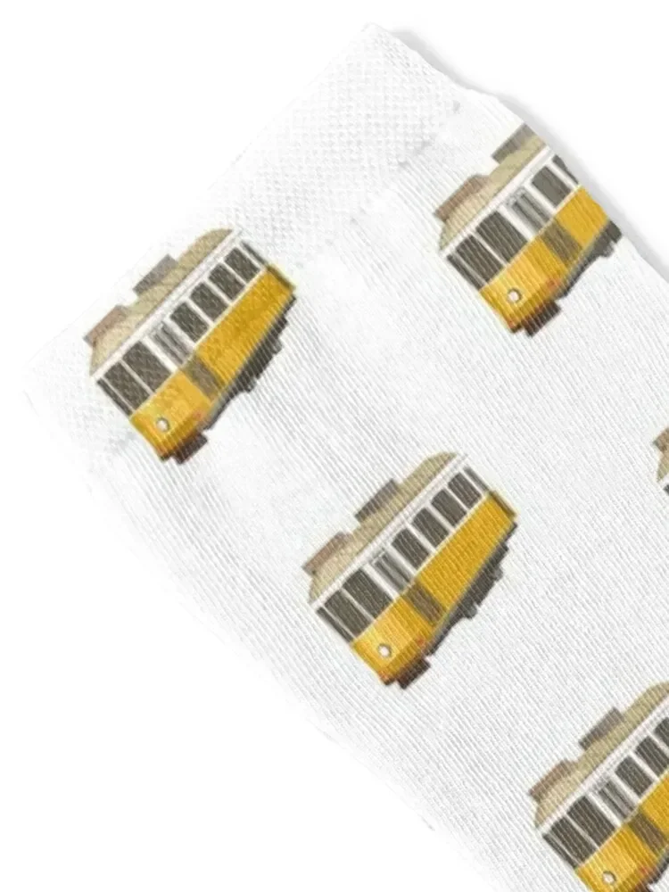 Носки с узором Lisboa Tram новинки милые роскошные женские носки мужские