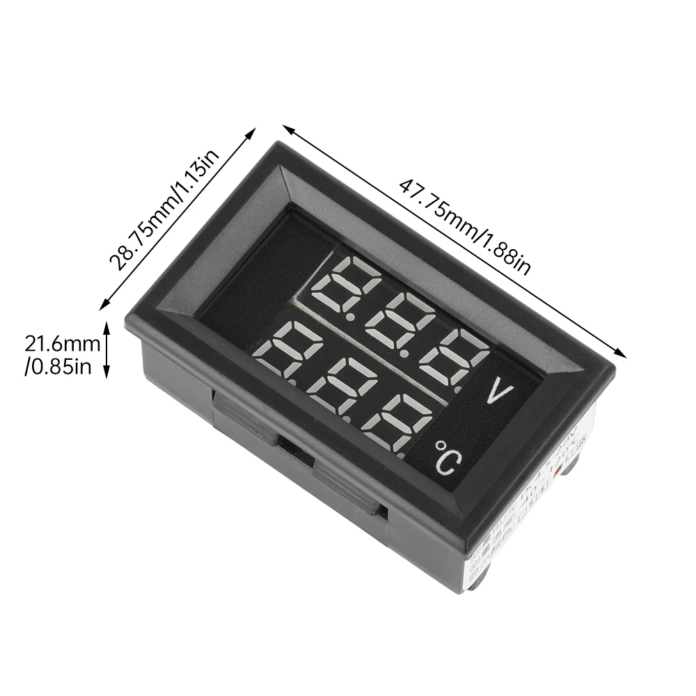Универсальный DC 4-28 В 0 28 дюйма светодиодный цифровой автомобильный вольтметр